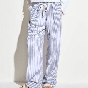Vince space dye pull on striped long pants size large‎